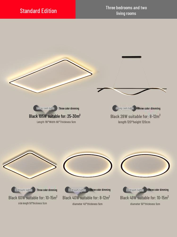 2025 Modern LED Ceiling Light with Remote Control - Minimalist Style for Master Bedroom & Living Room
