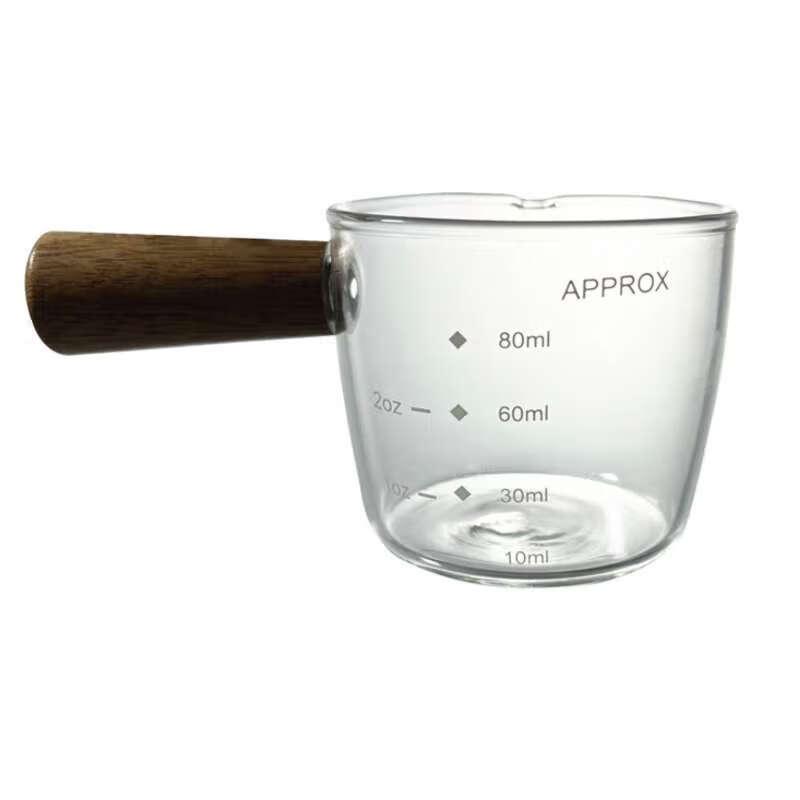 Shangqi High Borosilicate Glass Milk Pitcher Espresso Cup (Set of 4)