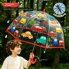 Transparante Paraplu voor Kinderen, Kleuterschool, Basisschoolleerlingen, Speciale Paraplu voor School, Kinderen, Meisjes, Jongens, Lichtgewicht Model