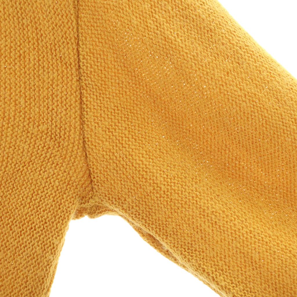 Vintage 70s Long Sleeve V Neck Cardigan Mustard Button Remake Men's Used