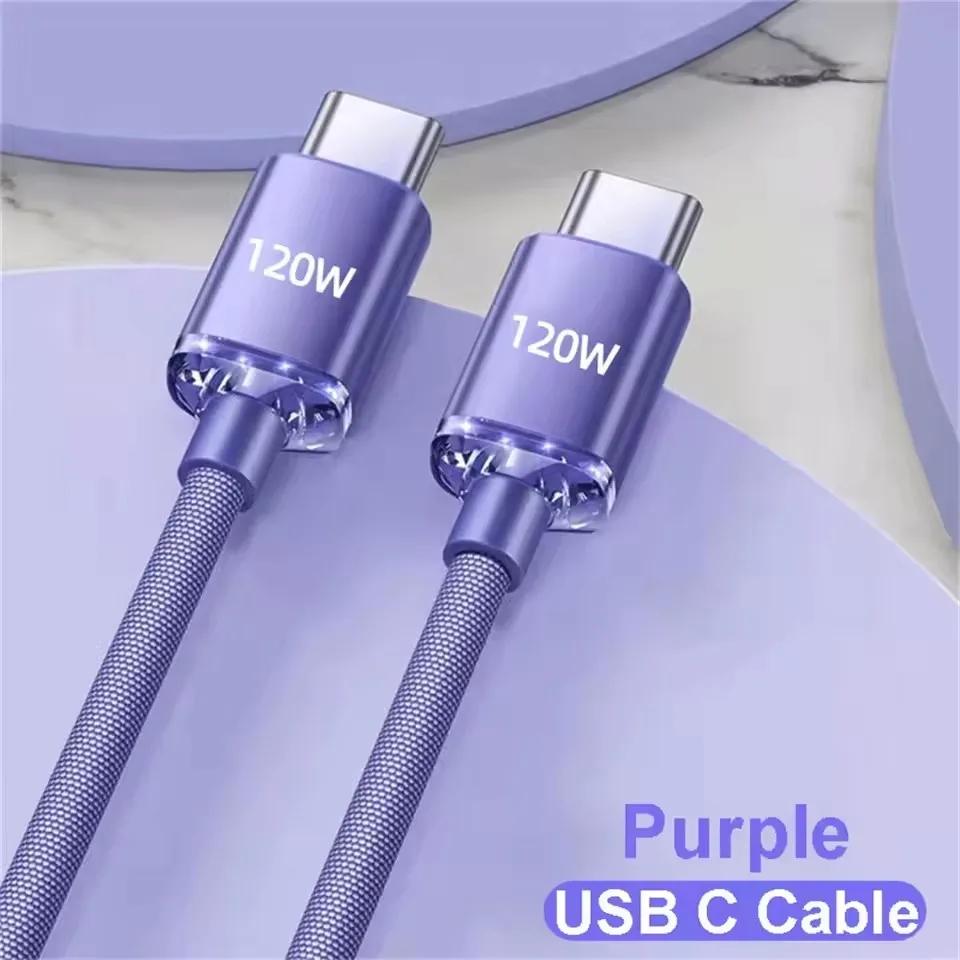 111W Cable Super Fast Charging Cable TypeC-C Cord Quick Charge Phone Data Cord USB A to Type C Cables For Xiaomi iPhone Samsung