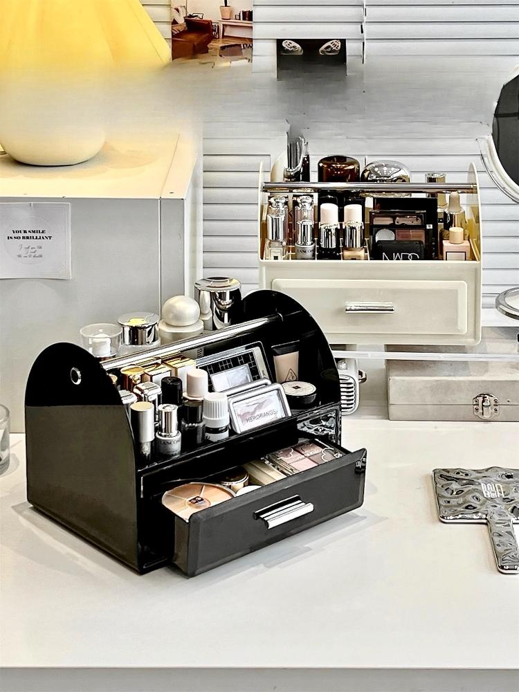 Scatola Organizer per Cosmetici Cassetto da Scrivania Scaffale a Strati Organizer per Trucco Tavolo Lussuoso Scomparto per Rossetto Profumo Scaffale portaoggetti
