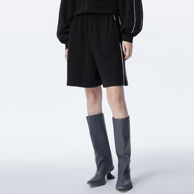 Women's Cotton Terry Loose Casual Mid-Pants