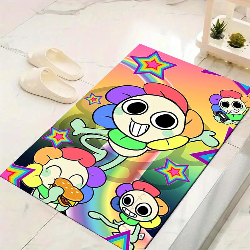 1Pc Colorful Cartoon Characters Rug Office Carpet Indoor Outdoor Doormat Nonslip Soft Comfortable Living Christmas Halloween Xmas Gift D92458