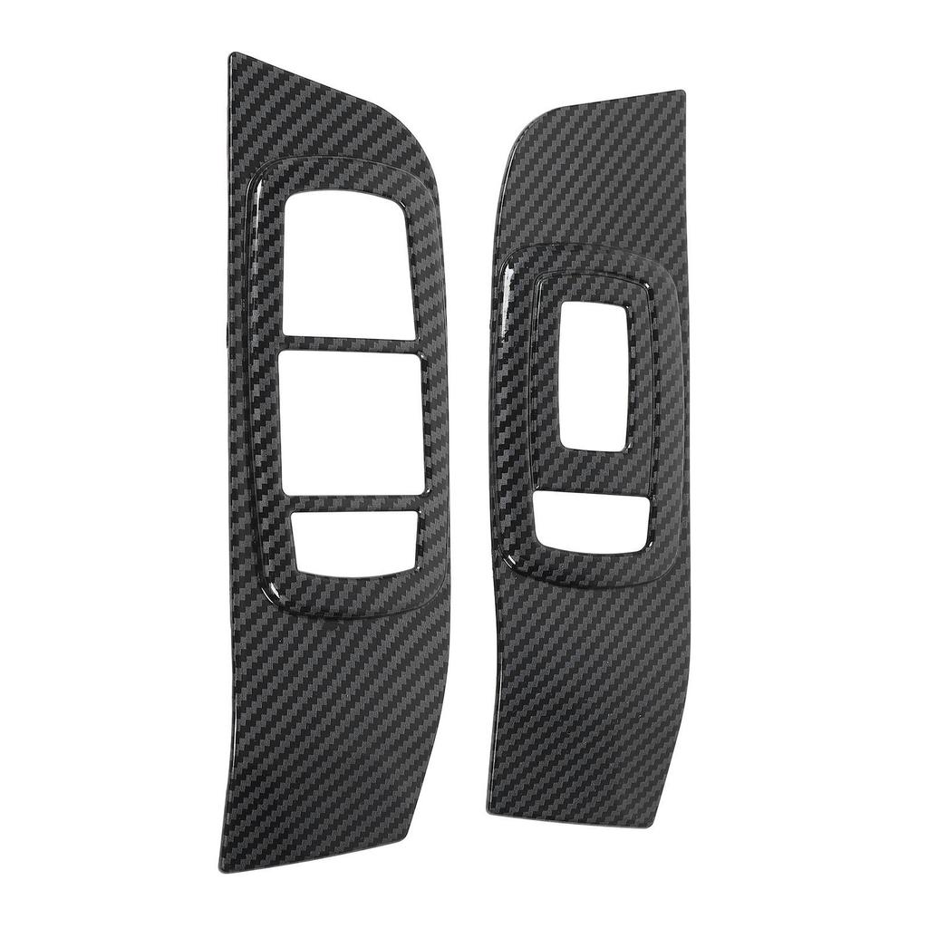 Window Control Switch Panel Trim Carbon Fiber Color Decorative Window Switch Panel for Cars