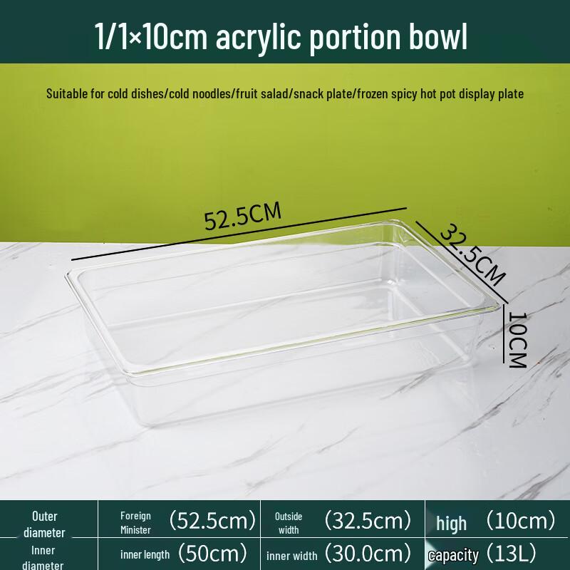 

Transparent Plastic Food Display Pan