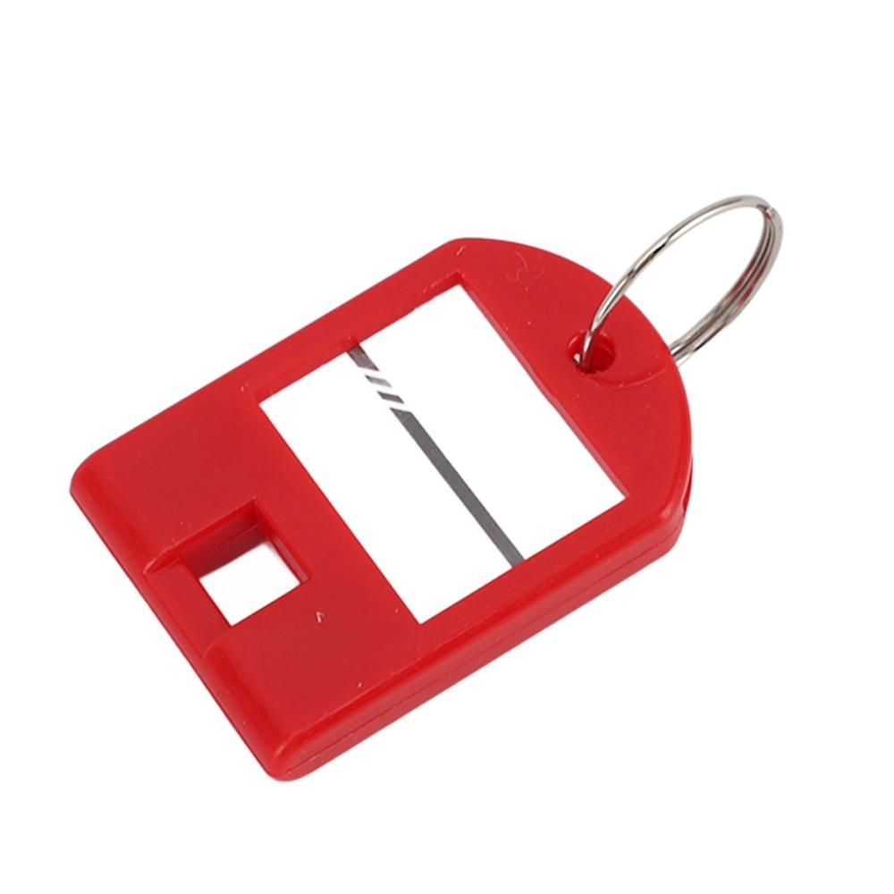 30pcs Plastic Material Keychain Iron Split Ring Key Labels Multi Keys Holder Key Identifiers  Houses