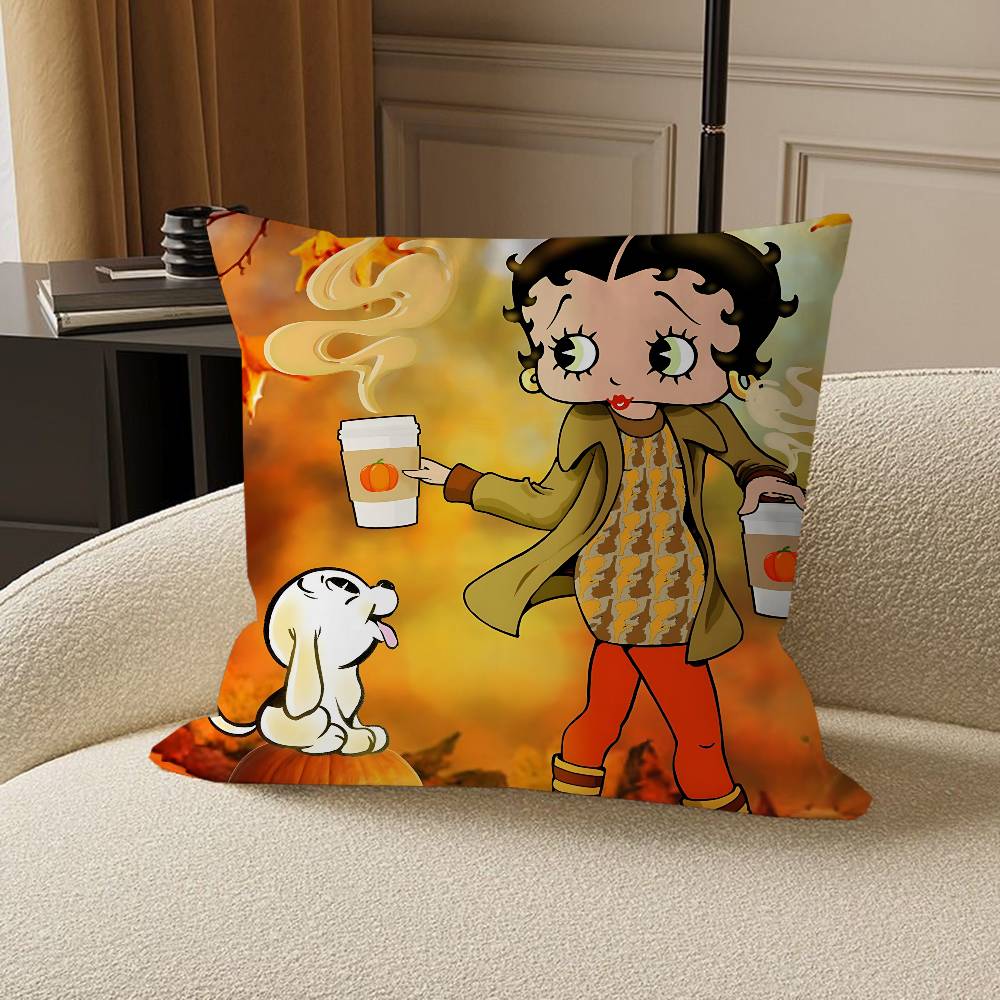 Cute B-Betty Boop Personalized Pillow Dust Cover Bedroom Kids Party Decoration Pillowcase Birthday Children Gift