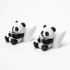 Animal Model Panda Sculpture Ornament Creative Desktop Office Decoration Car Decor Collectible Figurines Car Dashboard Ornament