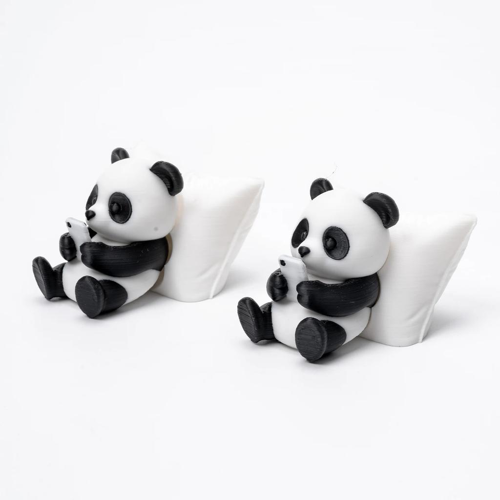 Animal Model Panda Sculpture Ornament Creative Desktop Office Decoration Car Decor Collectible Figurines Car Dashboard Ornament