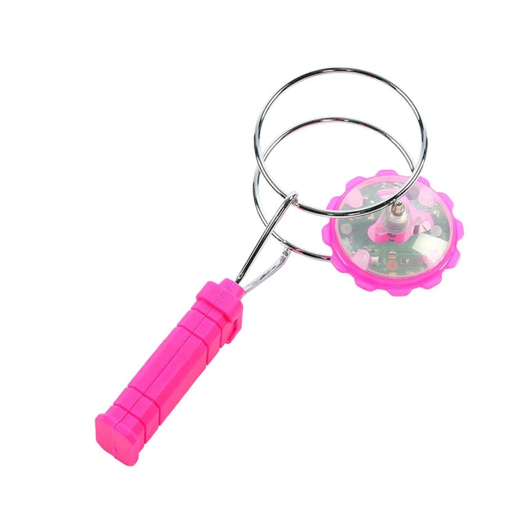 Lurrose Magnetic Gyro Wheels, Set of 2, Illuminating Toys, LED Spinning Tops, Kids Prizes, Festivals, Magic Wheels, Random Colors