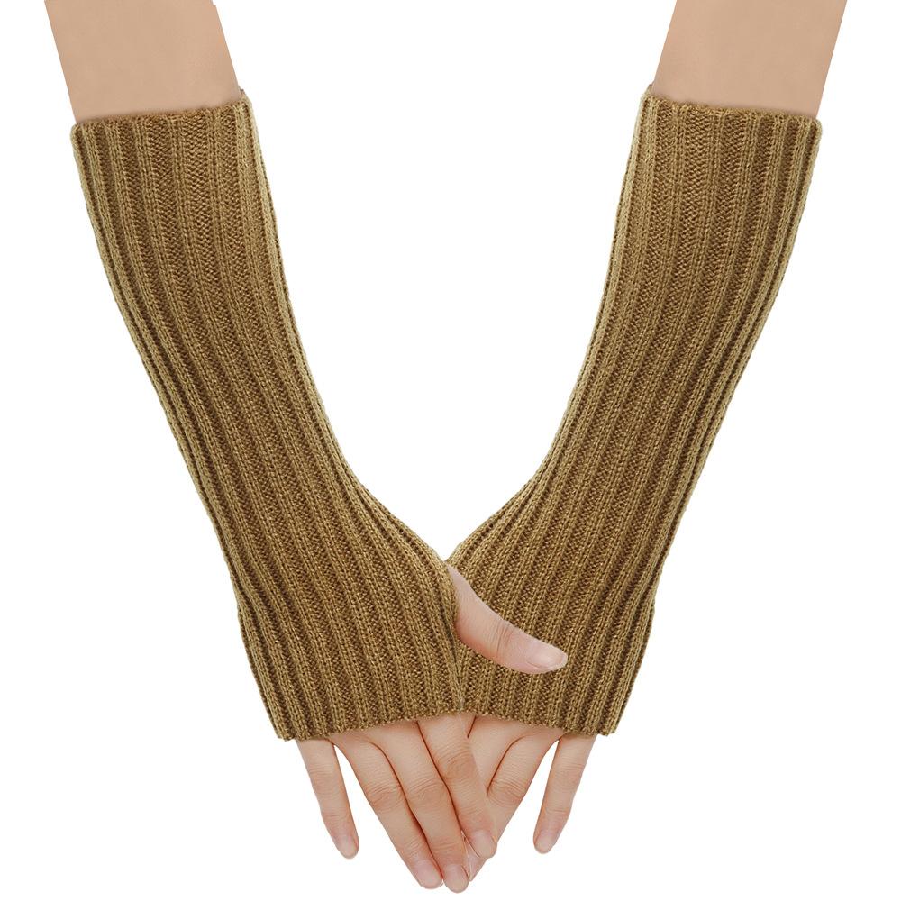 Arm Warmers Autumn Winter Cuffs Hand Sleeves Long Wool Gloves Men Women Knit Sleeves Warm Elastic Fashion Lady Sexy