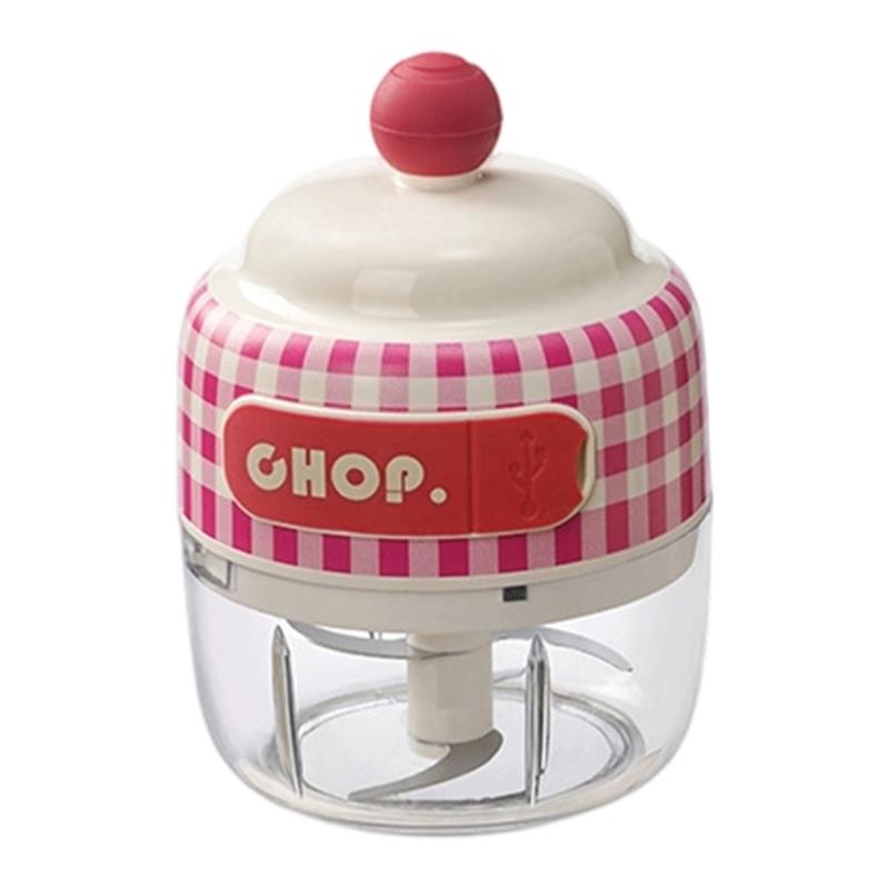 Electric Garlic Chopper Electric Food Chopper Rechargable Small Food Processor Baby Food Maker Electric Chopper