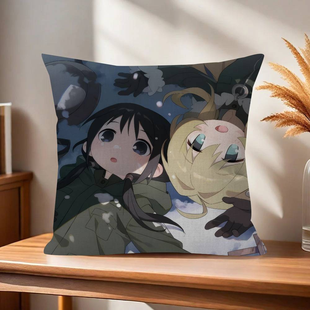 Anime Girls LLast Tour   Maple Design Cushion Cover Happy Autumn Harvest Decor Holiday Decorati Pillow Cover