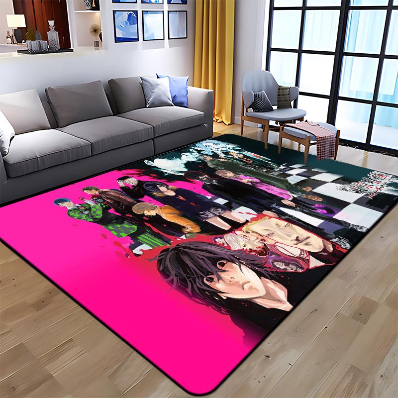 Anime Tokyo Ghoul Kunst Gedruckt Teppich für Wohnzimmer Große Fläche Teppich Weiche Matte E-sports Stuhl Teppiche Alfombra Geschenke Dropshopping