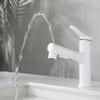 White/Black Brass Pull-out Bathroom Basin Faucet Household Bathroom Hot And Cold Mixed Water Multi-function Washbasin Faucet