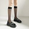 Women's See-through Pattern Knee Socks Daily Accent Socks