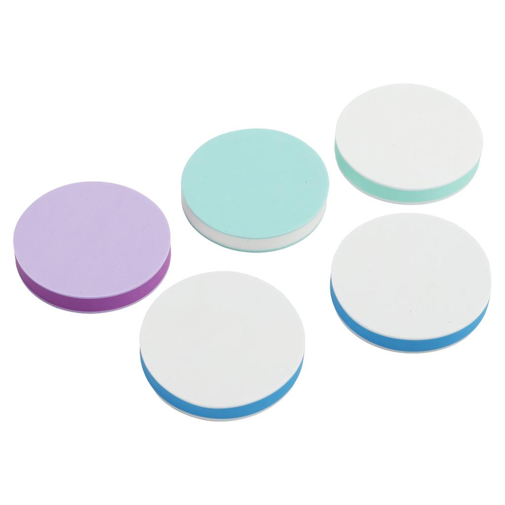 5 stk. Skjæregummi stempler Dobbeltsidige Avtakbare Miljøvennlige DIY Runde Gummistempler