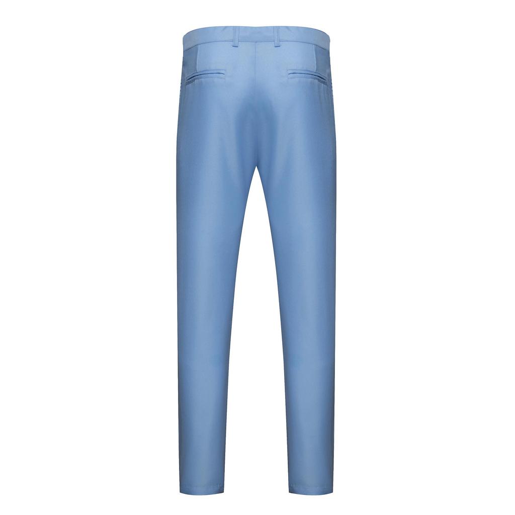 Men's Slim Straight Korean Fashion Business Casual Trousers - Solid Color