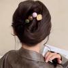 Flower Beaded Straight Hair Clip Women Twist Hair Clip Shark Clip Back Of Head Hair Accessories