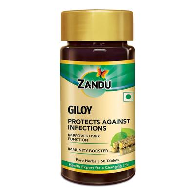 Giloy Tablets 60 Tabs | Ayurvedic Immunity Booster with Pure Giloy Extract for Liver Support & Stress Relief