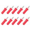 10Pcs Lanterns Banana Plug Brass ABS Soldered Speaker Connector for Electronic Instruments 4mm