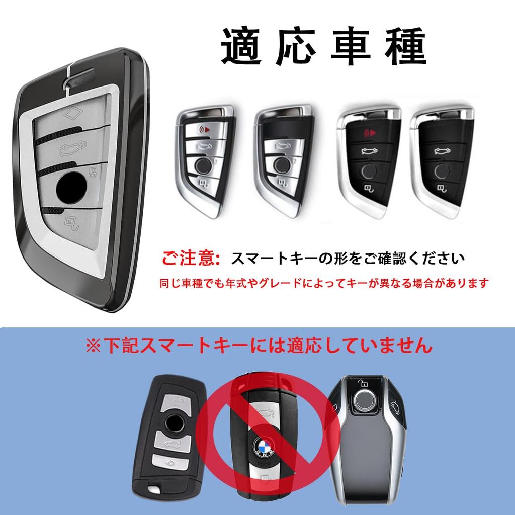 BMW Smart Key Case Zinc Alloy + TPU 1 2