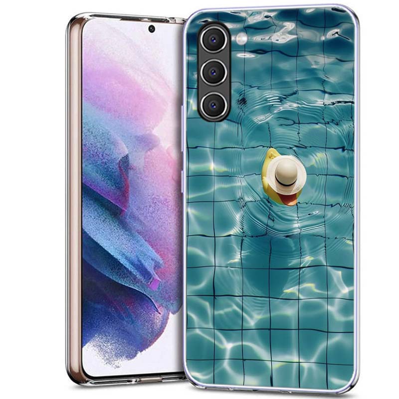 Rubber Ducks Floating in the Swimming Pool Phone Case for Samsung A54 A14 A24 A34 A17 A37 A57 A55 A35 A25 A15 A13 A23 A33 A53 A0