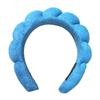 Solid Color Cloud Sponge Headband Washing Scrunchies Puffy Headband Washing Face Makeup Shower Skincare Hair Band