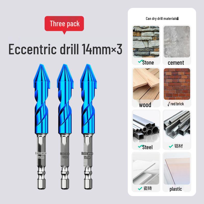 Eccentric Tile Hole Saw Drill Bit for Electric Drills