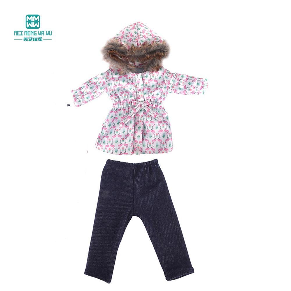 Clothes for Dolls Fits 43cm Toy New Born Doll american doll Fashion cotton jacket pink rose red white purple