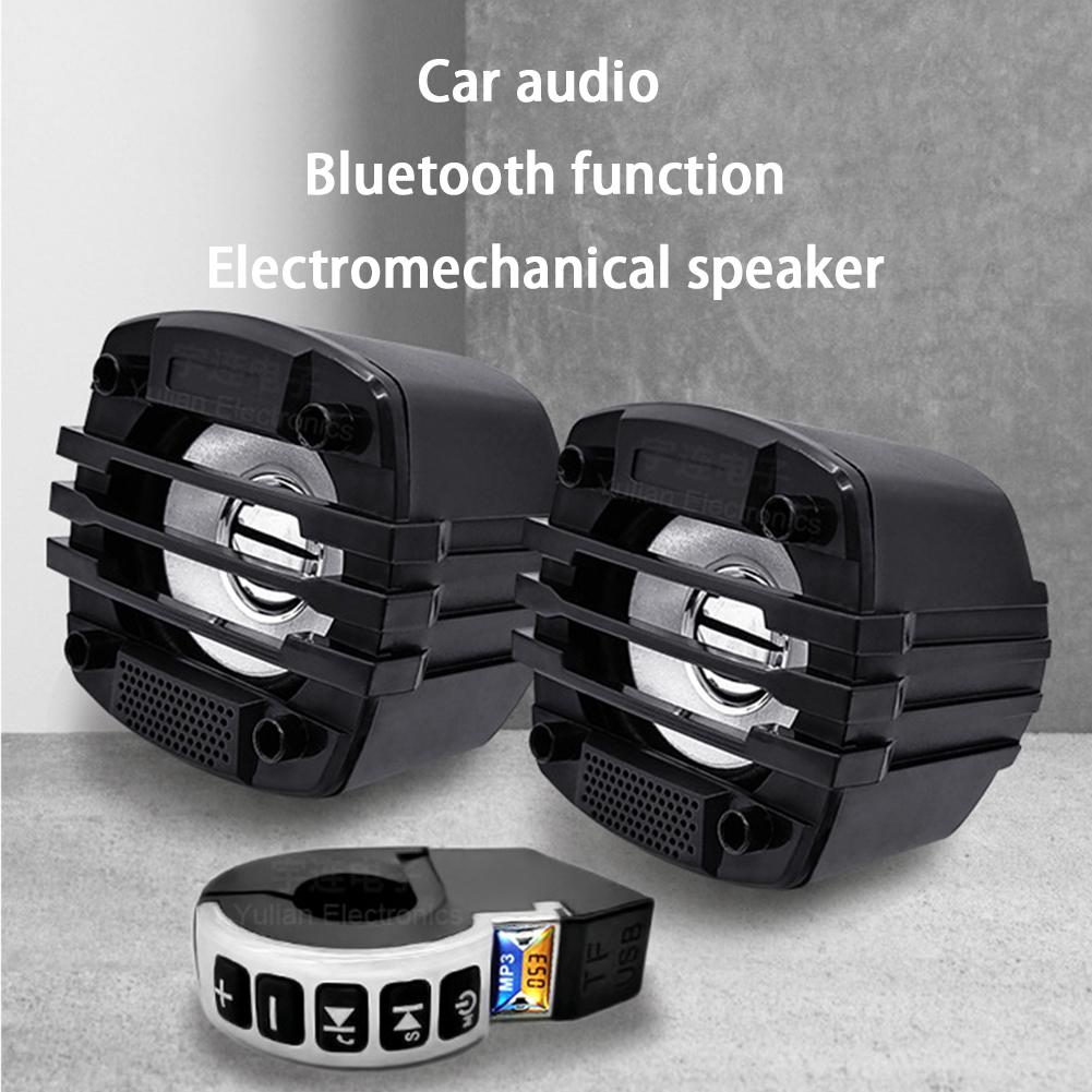 E-Bike Motorcycle Handlebar Audio Bluetooth-Compatible Speaker with Handle Switch TF Card Playback & USB Mobile Phone Charging