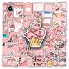 50 Pink Doodle Fresh Cute Guka Creative Decoration DIY Milk Tea Cup Suitcase Stickers