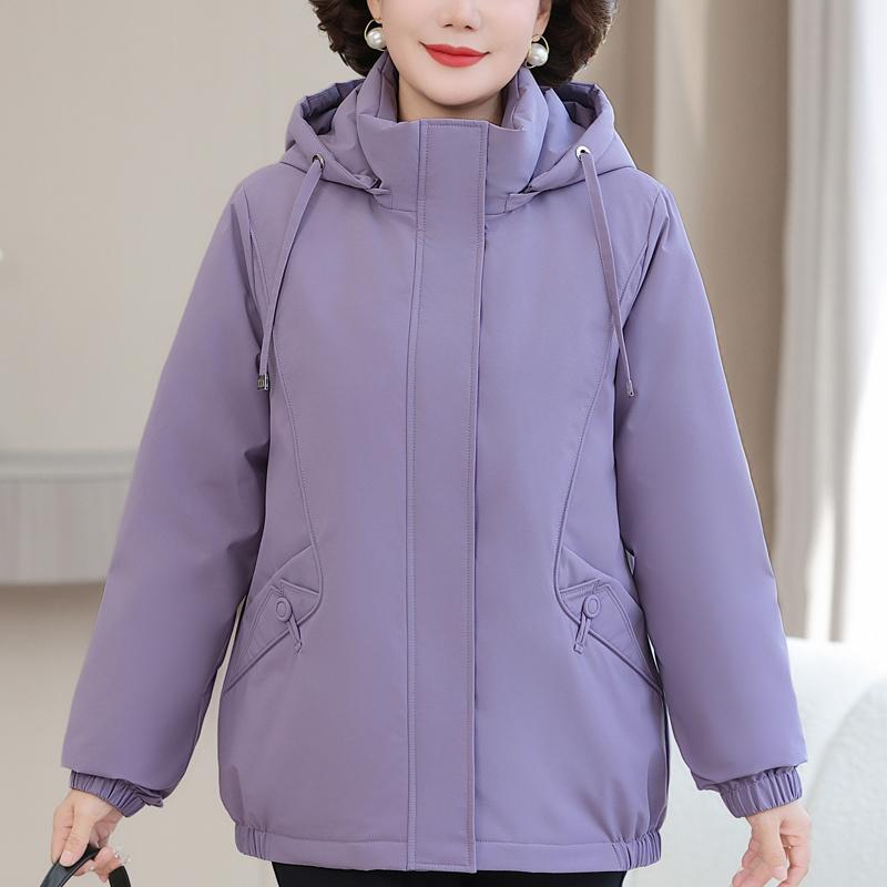 

Plus Size XL-6XL Middle Age Women s Down Jackets Winter Parkas Hooded Elegant Loose Thick Warm Down Coats Woman Outerwears 6XL