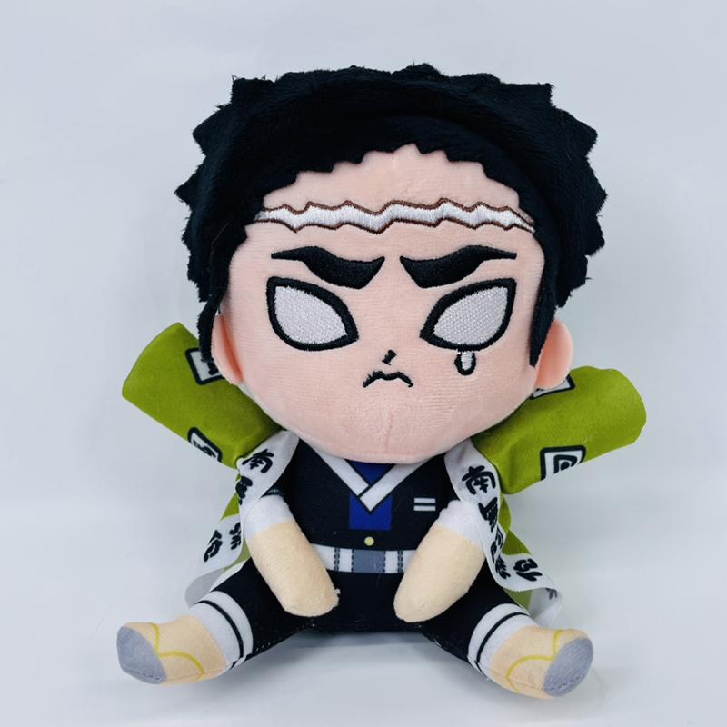 20cm Anime Demon Slayer Plush Toys Cartoon Figure Kyoumei Iguro Obanai Sanemi Uzui Tengen Doll Stuffed Plush Toys Children's Bir