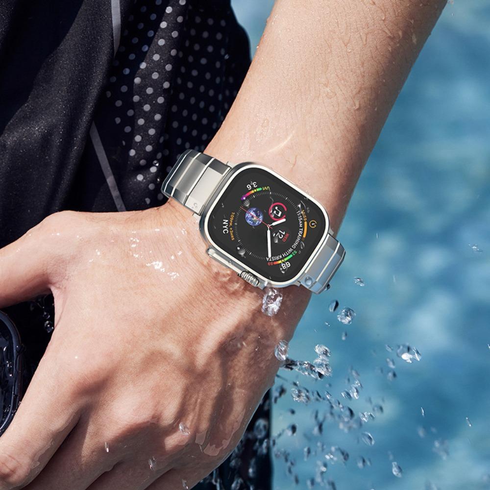 Pure Titanium Band for Apple Watch Ultra 2 49mm 10 9 8 7 45mm 41mm 42mm 46mm Luxury Metal Strap for Series 6 5 4 SE 44mm 38mm 40