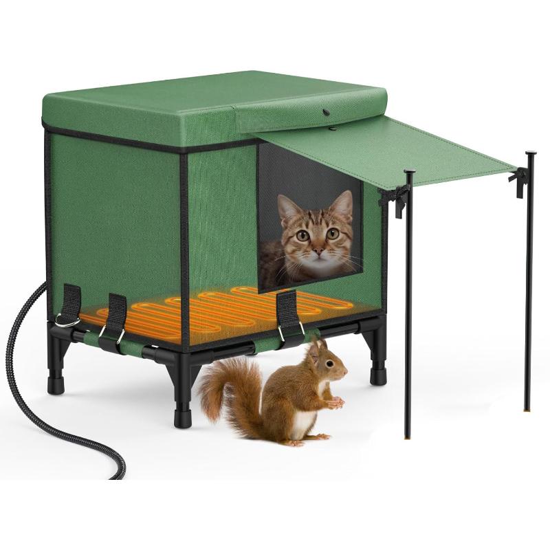 Large Space Cat Nest Warm Room Outdoor Heating Insulation Sunshade Cat Beds Foldable Pet Bed Waterproof Coldroof Pet Supplies S