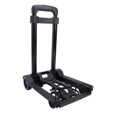 Folding Hand Truck with Elastic Rope Rolling Platform Luggage Cart for Travel Transport Moving