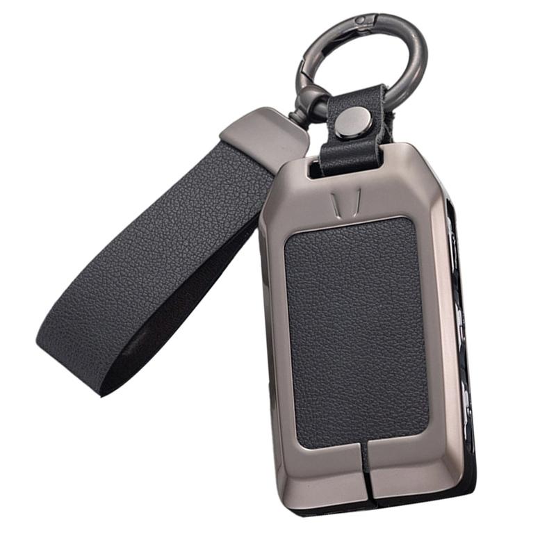 Metal Leather Car Key Holder Cover For Volvo For XC40 For Recharge For P8 XC60 XC40 For XC90 XC70 S60 S60L For S80 S90 C30