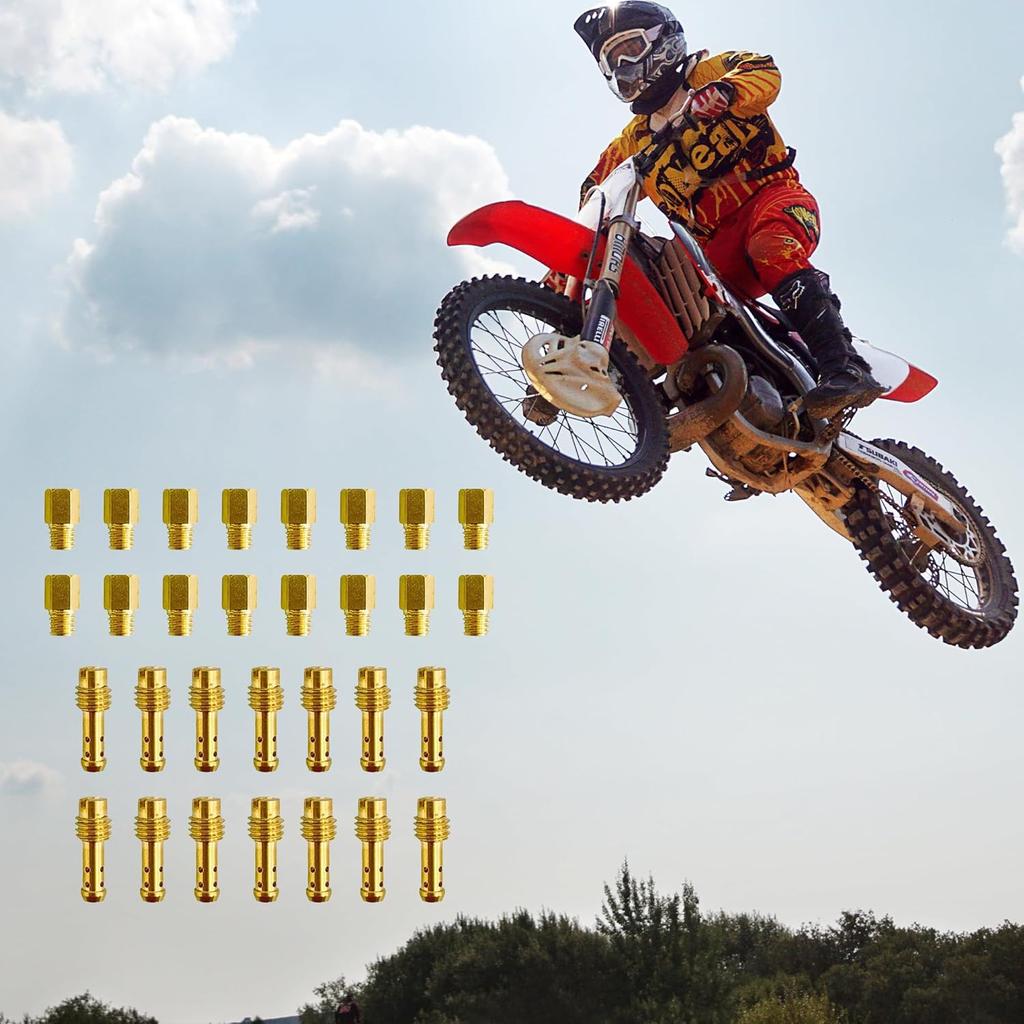 Main Jet and Pilot Slow Jet Kit for Mikuni Carburetors Large Hex VM4/042 & VM22/210 Set 30 Pcs