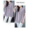 Pure Cotton New Chinese Style National Trend High-end Women's T-shirt Short-sleeved Summer Large Size Loose