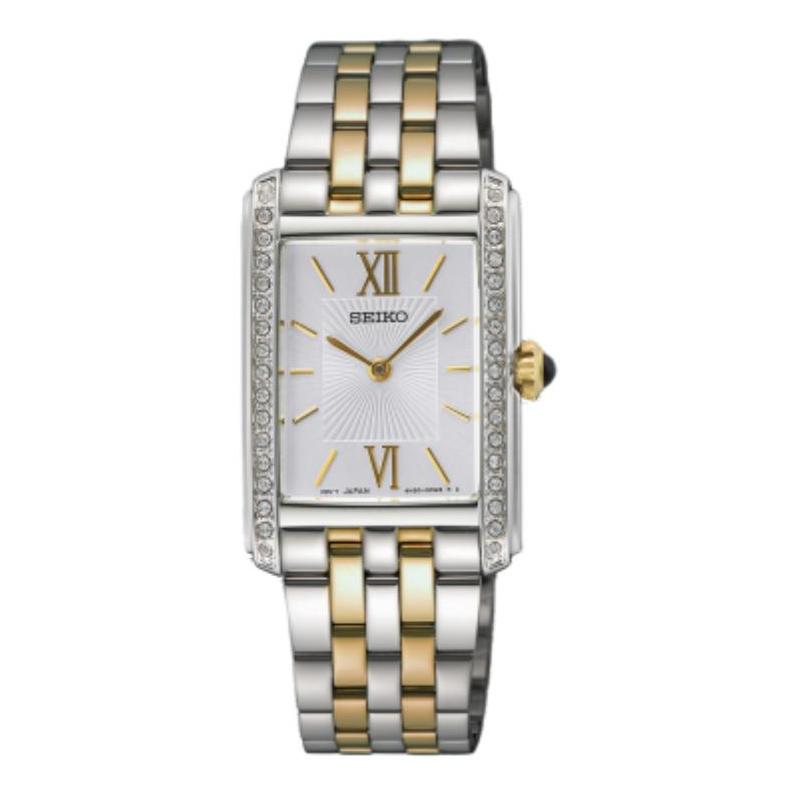 SEIKO 30 meters waterproof Quartz Steel Strap 22.7mm women s watch silver dial SWR093P1 серебряный