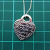 [Pre-owned] TIFFANY/Tiffany 925 Notes Heart Pendant/Necklace/j74-49