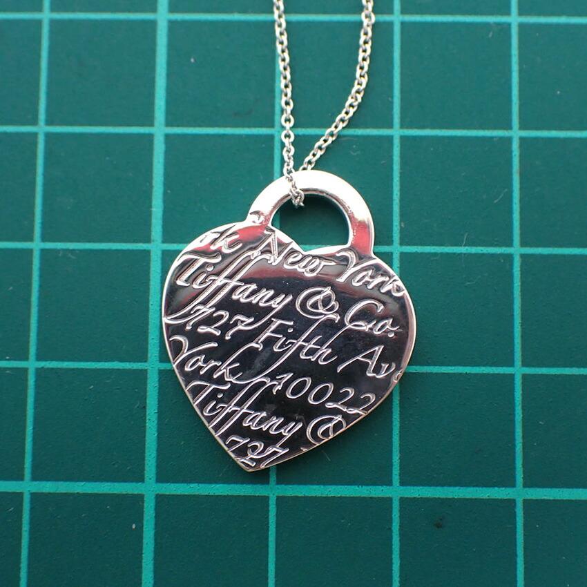 [Pre-owned] TIFFANY/Tiffany 925 Notes Heart Pendant/Necklace/j74-49