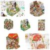 New Infeelme PET 3D Landscape Scenes DIY Cartoon Children Paster Toy Decompression for Adult Material Stickers Scrapbooking