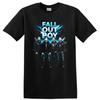 Fall Out Boy Rock Musik T-Shirt mit Blauem Neon Vintage Emo Poster Tee Grafik