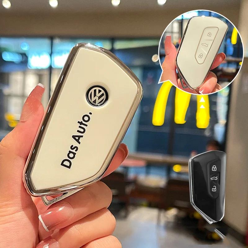 

VW GTI GOLF 2026 Hot For VW VOLKSWAGEN 3 Buttons TPU Car Smart Remote Key ase Cover Protector Holder Shell For VW Volkswagen Gol