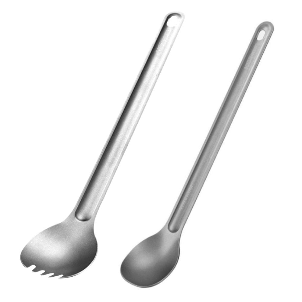 Stainless Steel Spork Camping Spork Outdoor Tableware Long-handled Spork