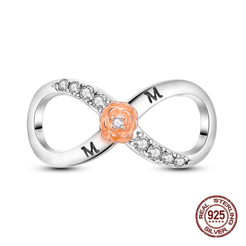 Classic Copper Butterfly Sunflower Feather Star Moon Eternal Infinity Charms Beads Fit 3Mm Bracelet Diy Jewelry