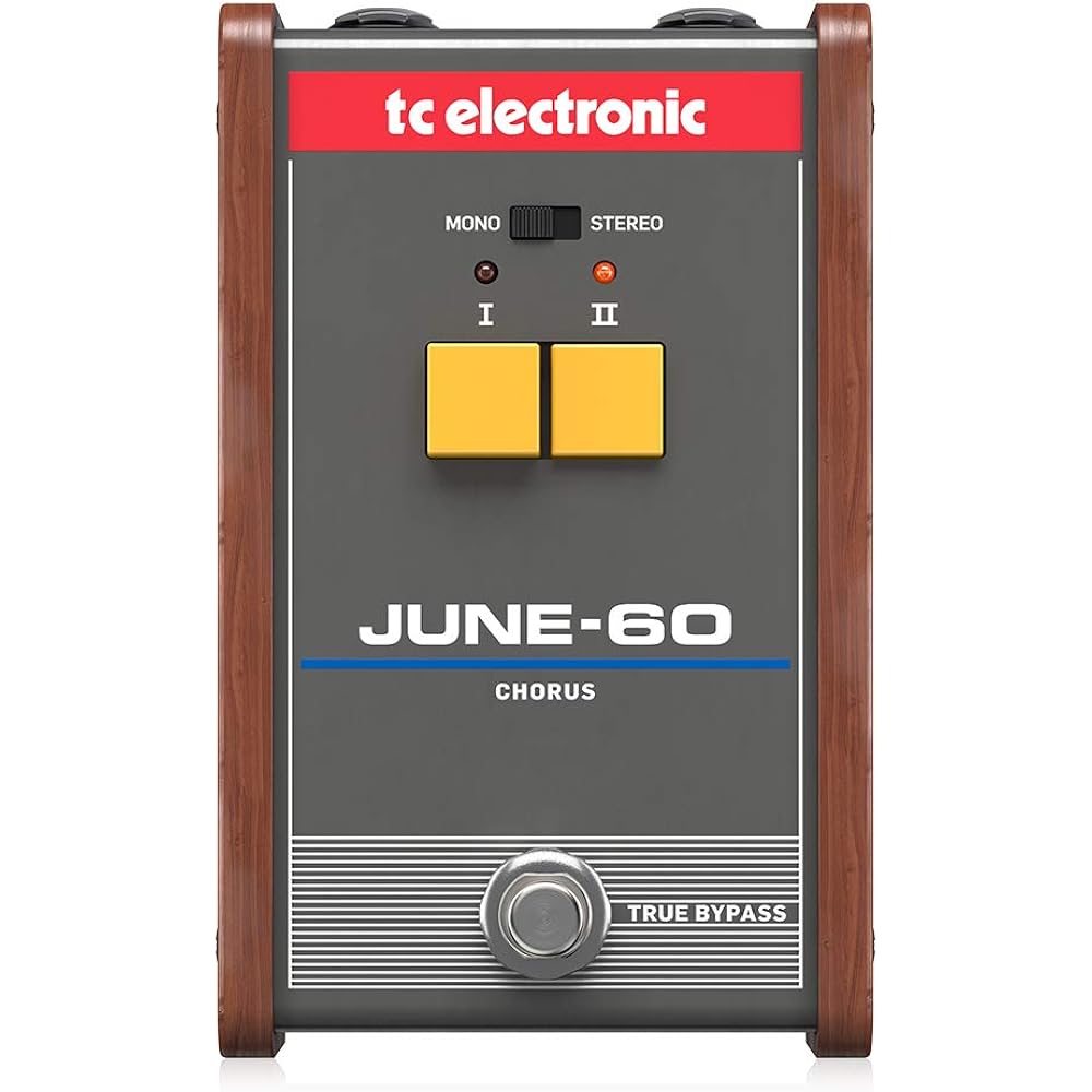 TC Electronic JUNE-60 Chorus: Legendary Stereo Chorus with 2-Button Effect Selector and BBD Circuit